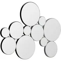 Bloom Small Wall Mirror - Black, Wood