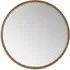 Bronze Round Wall Mirror - Brown