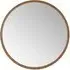 Bronze Round Wall Mirror - Brown