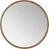 Bronze Round Wall Mirror - Brown