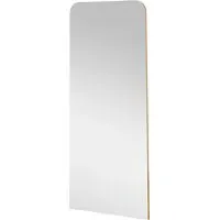 Curved Full Length Mirror - Gold
