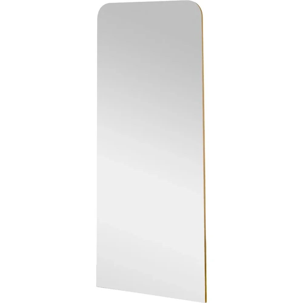 Curved Full Length Mirror - Gold image