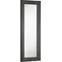 Dark Grey Scooped Bevelled Dressing Mirror - Grey