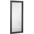 Dark Grey Scooped Bevelled Full Length Mirror - Grey