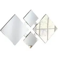 Diamond Art Deco Mirror - Black