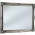 French Style Carved Bevelled Mirror - Silver