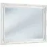 French Style Carved Bevelled Mirror - White