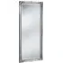 French Style Carved Full Length Bevelled Mirror - Silver