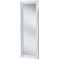 French Tall Bevelled Mirror - White