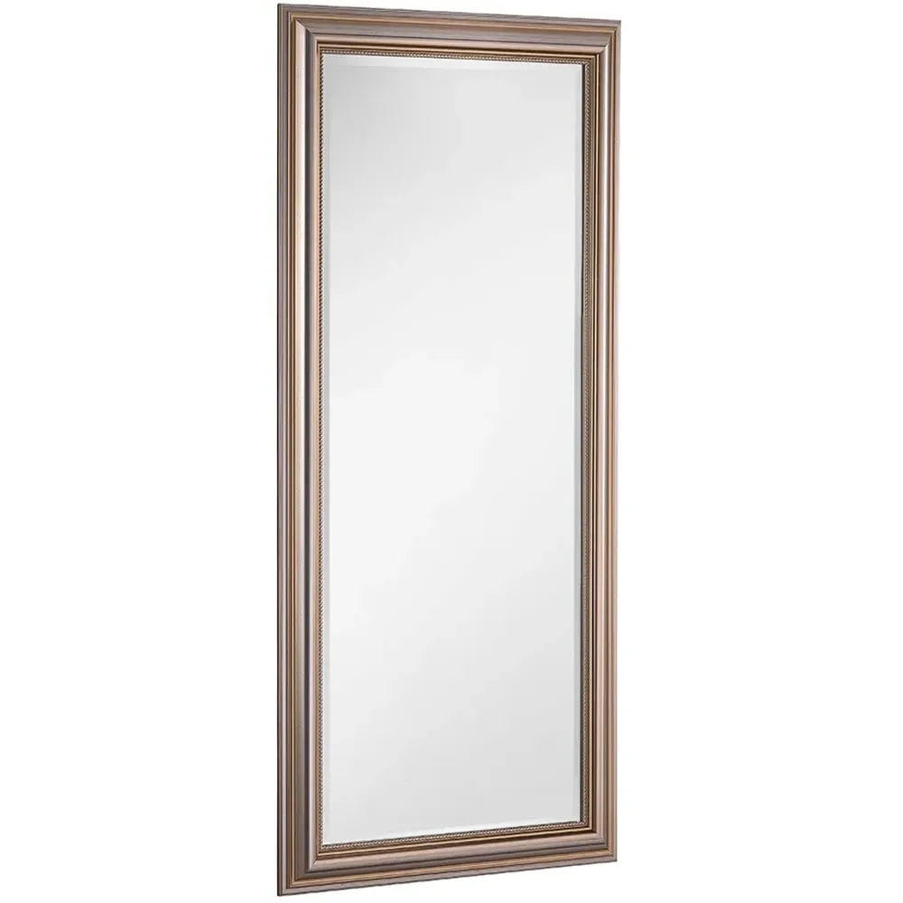 Full Length Beaded Bevelled Mirror - Champagne