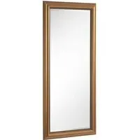 Full Length Beaded Bevelled Mirror - Gold