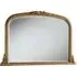 Gold Beaded Overmantle Bevelled Mirror - Gold