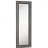 Light Grey Scooped Bevelled Dressing Mirror - Grey