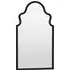 Moroccan Arched Wall Mirror - Black, Wood