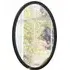 Oval Mirror - Black, Wood