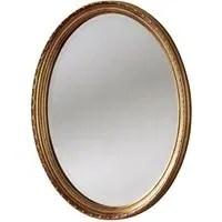 Oval Wall Mirror - Gold