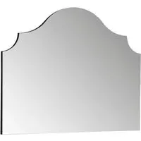 Precious Arch Overmantle Mirror - Black, Wood