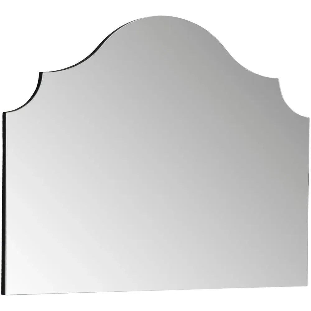 Precious Arch Overmantle Mirror - Black, Wood image