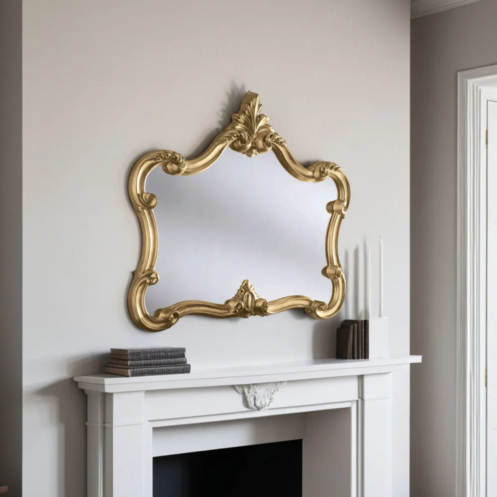 Regent Landscape Wall Mirror - Gold
