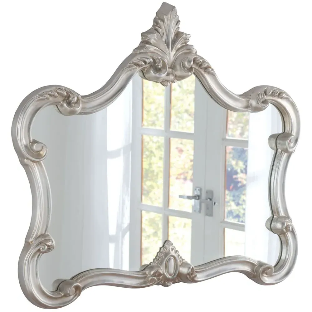 Regent Landscape Wall Mirror - Silver