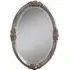 Rose Oval Wall Mirror 81 x 61cm - Silver
