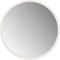 Round Wall Mirror 102cm - White