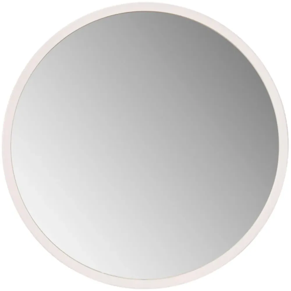Round Wall Mirror 102cm - White