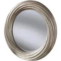Round Wall Mirror 84cm - Silver