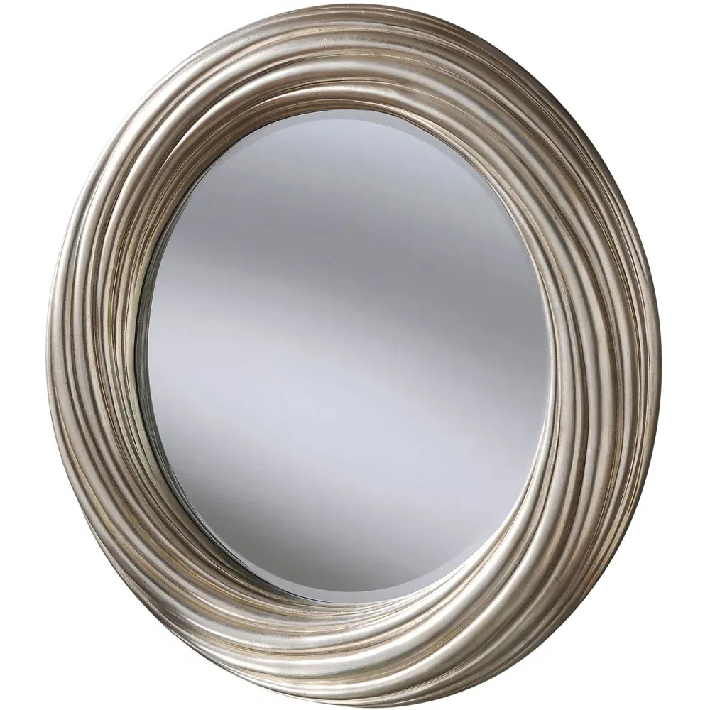 Round Wall Mirror 84cm - Silver