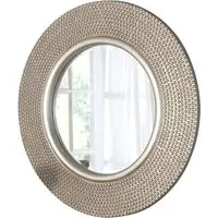 Round Wall Mirror - Silver Champagne
