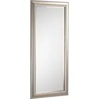 Textured Full Length Mirror with Bevelled Edges - Gold