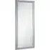 Textured Full Length Mirror with Bevelled Edges - Silver