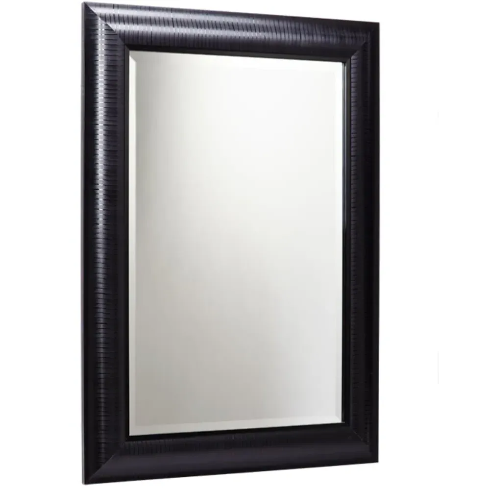 Textured Wall Mirror - Black