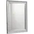 Textured Wall Mirror - Silver Chrome