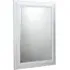 Textured Wall Mirror - White