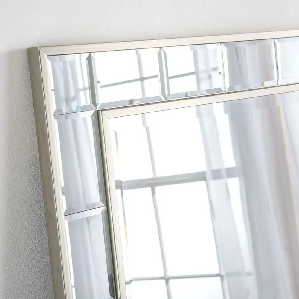 Tiled Full Length Mirror - Champagne