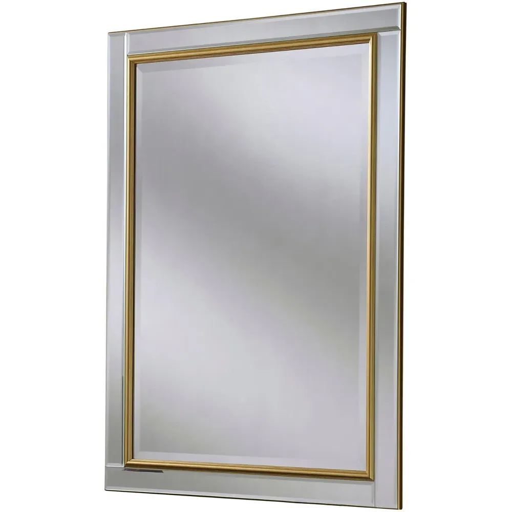 Timeless Bevelled Wall Mirror - Gold, Brass image