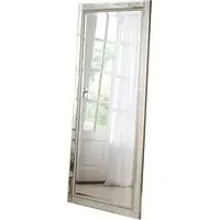 Timeless Full Length Bevelled Wall Mirror - Silver