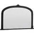 Victoria Bevelled Arch Overmantle Mirror - Black