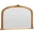 Victoria Bevelled Arch Overmantle Mirror - Gold