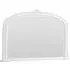 Victoria Bevelled Arch Overmantle Mirror - White