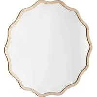 Wavy Round Mirror 40cm - Gold