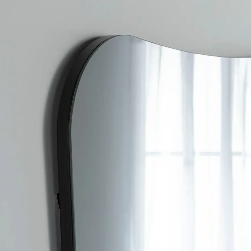 Yearn Curved Full Length Mirror - Black