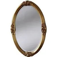 Yearn Oval Wall Mirror - Gold
