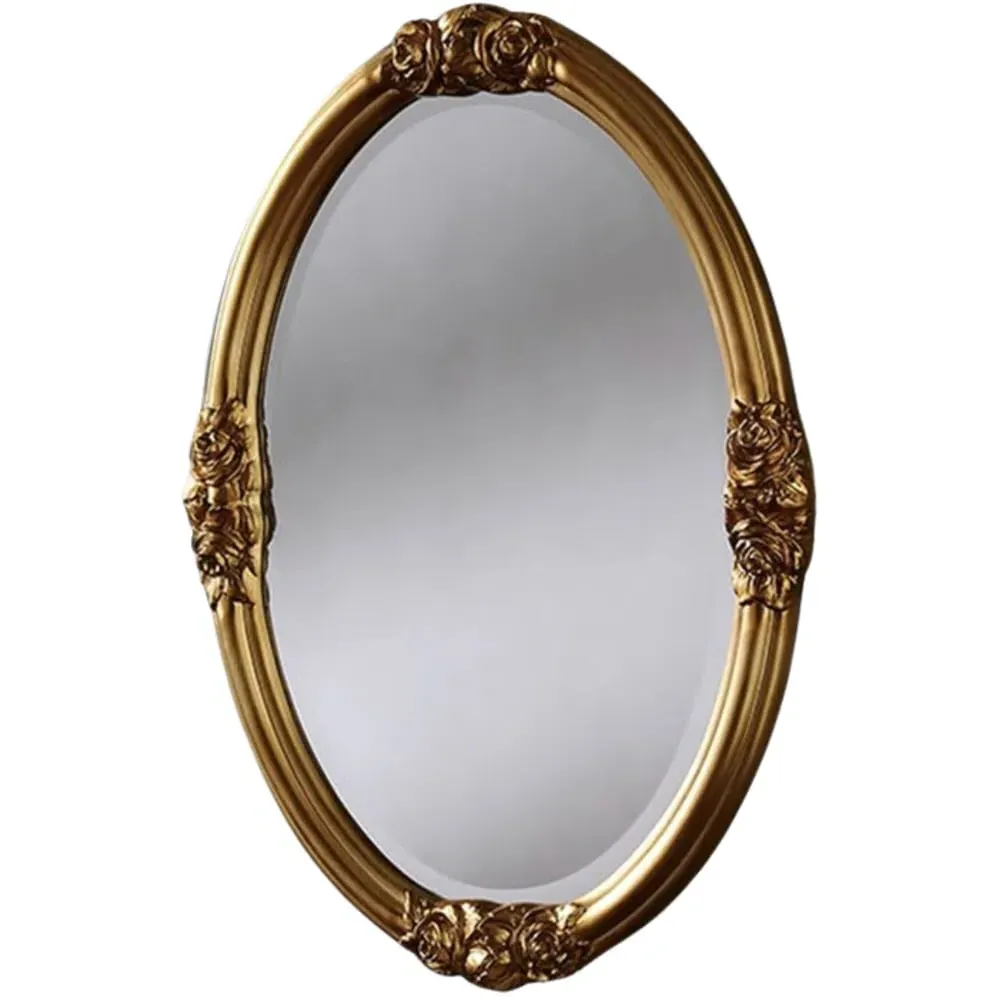 Yearn Oval Wall Mirror - Gold image