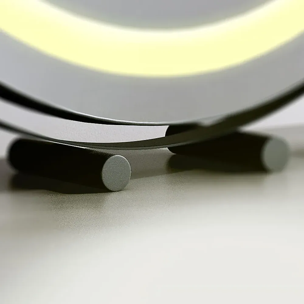 CARME Home Round Touch Sensor LED Mirror - Black