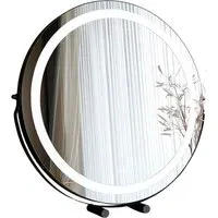 CARME Home Round Touch Sensor LED Mirror - Black