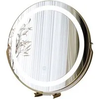 CARME Home Round Touch Sensor LED Mirror - Gold