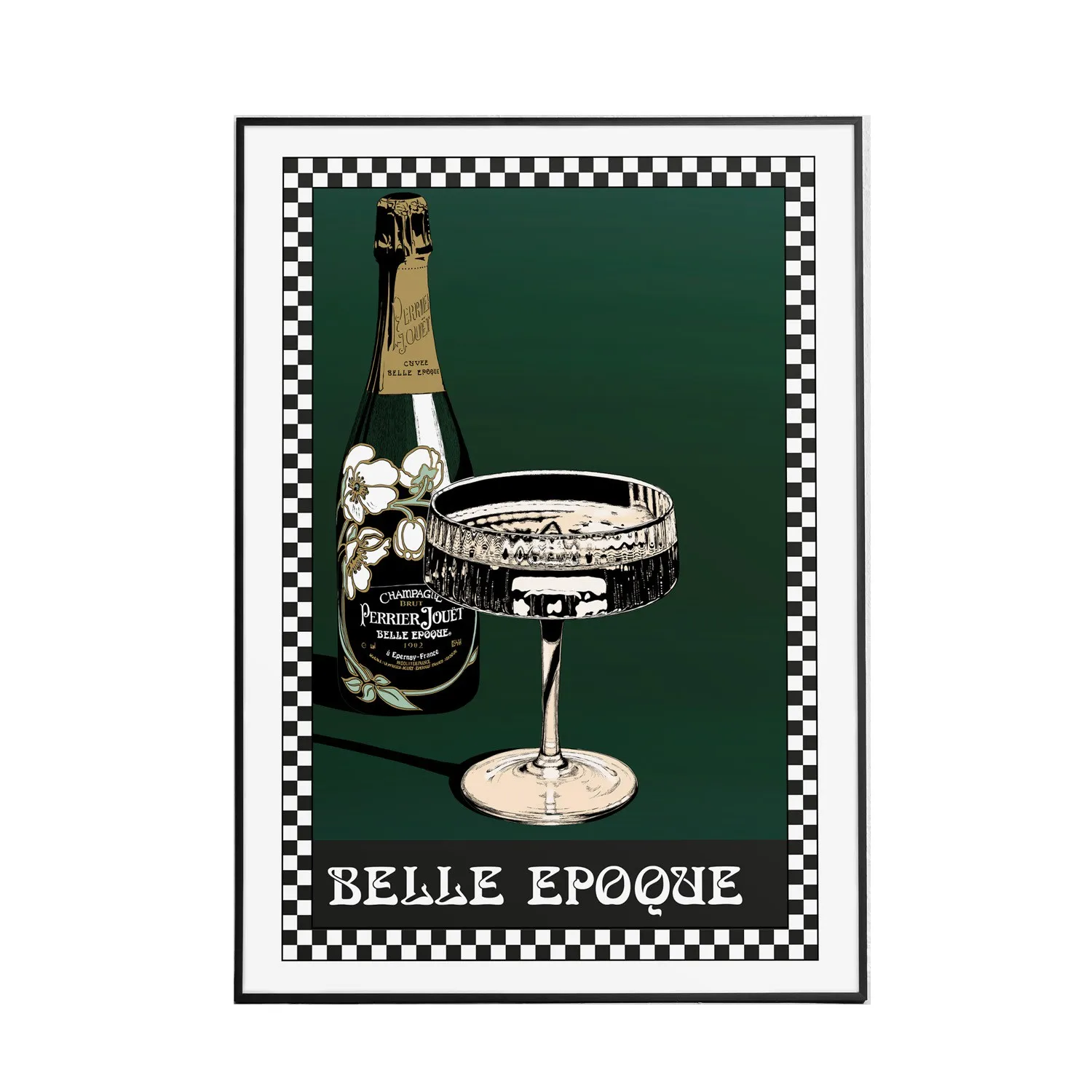 Belle Epoque Small Art Print - White image
