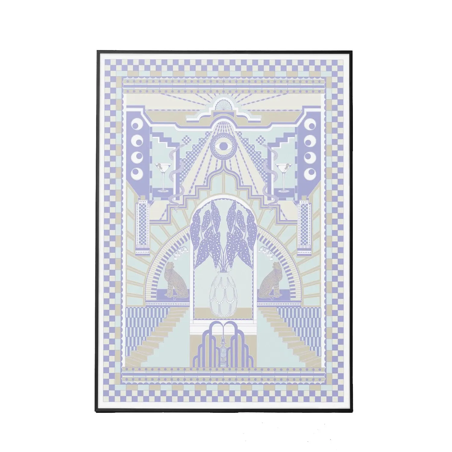 Madame Mirage A2 Art Print - Purple, 420 x 594mm